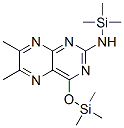 6,7-Dimethyl-N-(trimethylsilyl)-4-(trimethylsilyloxy)pteridin-2-amine molecular structure