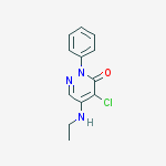 3(2H)-Pyridazinone, 4-chloro-5-(ethylamino)-2-phenyl-