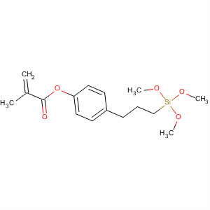 2-Propenoic acid, 2-methyl-, 4-[3-(trimethoxysilyl)propyl]phenyl ester molecular structure