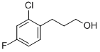 3-(2-CHLORO-4-FLUORO-PHENYL)-PROPAN-1-OL molecular structure