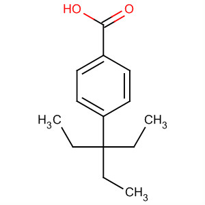 Benzoic acid, 4-(1,1-diethylpropyl)- molecular structure