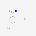 4-(aminomethyl)-n-methylcyclohexane-1-carboxamide;hydrochloride molecular structure