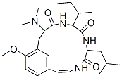 12-(Dimethylamino)-15-methoxy-9-sec-butyl-6-isobutyl-4,7,10-triazabicyclo[12.3.1]octadeca-1(18),2,14,16-tetrene-5,8,11-trione