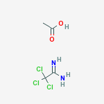 (1Z)-2,2,2-trichloroethanimidamide acetate (1:1) molecular structure