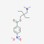 [2-[(dimethylamino)methyl]-2-ethylbutyl] 4-nitrobenzoate molecular structure