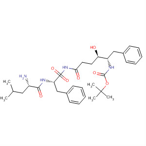 L-Phenylalaninamide,N-[(4R,5S)-5-[[(1,1-dimethylethoxy)carbonyl]amino]-4-hydroxy-1-oxo-6-phenylhexyl]-L-leucyl- molecular structure