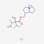(1S)-1-({[(2R,3S)-2,3-dihydroxy-2-(propan-2-yl)butanoyl]oxy}methyl)hexahydro-1H-pyrrolizinium chloride