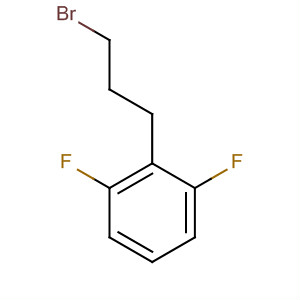 Benzene, 2-(3-bromopropyl)-1,3-difluoro- molecular structure