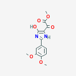 methyl [2-(3,4-dimethoxyphenyl)-4-hydroxy-1H-imidazol-5-yl](oxo)acetate molecular structure