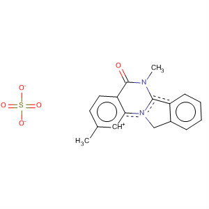 Isoindolo[2,1-a]quinazolinium, 5,11-dihydro-6-methyl-5-oxo-, methylsulfate molecular structure