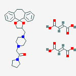 1-(10,11-dihydrospiro[dibenzo[a,d][7]annulene-5,2'-[1,3]dioxolan]-4'-ylmethyl)-4-(2-oxo-2-pyrrolidin-1-ylethyl)piperazine di[(2E)-but-2-enedioate]