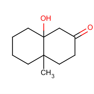 2(1H)-Naphthalenone, octahydro-8a-hydroxy-4a-methyl- molecular structure