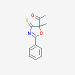 1-(5-methyl-2-phenyl-4-thioxo-4,5-dihydro-1,3-oxazol-5-yl)ethanone