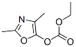 CARBONIC ACID 2,4-DIMETHYL-5-OXAZOLYL ETHYL ESTER molecular structure