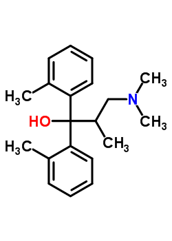 3-(dimethylamino)-2-methyl-1,1-bis(2-methylphenyl)propan-1-ol molecular structure
