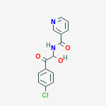 N-(2-(4-CHLOROPHENYL)-1-HYDROXY-2-OXOETHYL)NICOTINAMIDE molecular structure