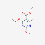 Ethyl 2,4-diethoxy-6-methylpyrimidine-5-carboxylate molecular structure