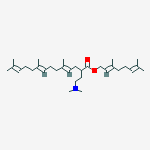 (2E)-3,7-dimethylocta-2,6-dien-1-yl (4E,8E)-2-[2-(dimethylamino)ethyl]-5,9,13-trimethyltetradeca-4,8,12-trienoate