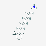(2Z,4E,6Z,8E)-3,7-dimethyl-9-(2,6,6-trimethylcyclohex-1-en-1-yl)nona-2,4,6,8-tetraen-1-amine molecular structure