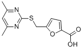 5-(4,6-DIMETHYL-PYRIMIDIN-2-YLSULFANYLMETHYL)-FURAN-2-CARBOXYLIC ACID
