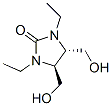 2-IMIDAZOLIDINONE,1,3-DIETHYL-4,5-BIS(HYDROXYMETHYL)-,(4S,5S)- molecular structure