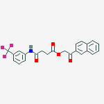 (2-naphthalen-2-yl-2-oxoethyl) 4-oxo-4-[3-(trifluoromethyl)anilino]butanoate