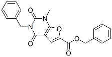 Furo[2,3-d]pyrimidine-6-carboxylic  acid,  1,2,3,4-tetrahydro-1-methyl-2,4-dioxo-3-(phenylmethyl)-,  phenylmethyl  ester molecular structure