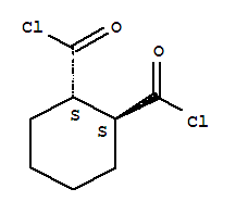 1,2-Cyclohexanedicarbonyldichloride, (1S,2S)- molecular structure