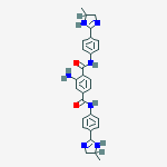 2-amino-1-n,4-n-bis[4-(5-methyl-4,5-dihydro-1h-imidazol-2-yl)phenyl]benzene-1,4-dicarboxamide