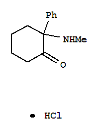 2-(methylamino)-2-phenylcyclohexanone molecular structure