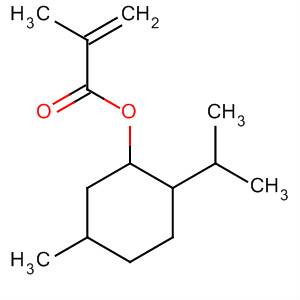 2-Propenoic acid, 2-methyl-, 5-methyl-2-(1-methylethyl)cyclohexyl ester molecular structure