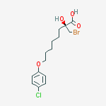(S)-2-BROMOMETHYL-2-HYDROXY-8-(4-CHLOROPHENOXY)-OCTANOIC ACID molecular structure