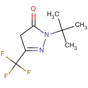3H-Pyrazol-3-one, 2-(1,1-dimethylethyl)-2,4-dihydro-5-(trifluoromethyl)- molecular structure