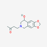 4-(8-hydroxy-7,8-dihydro[1,3]dioxolo[4,5-g]isoquinolin-6(5H)-yl)butan-2-one molecular structure