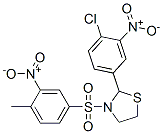 THIAZOLIDINE,2-(4-CHLORO-3-NITROPHENYL)-3-[(4-METHYL-3-NITROPHENYL)SULFONYL]-