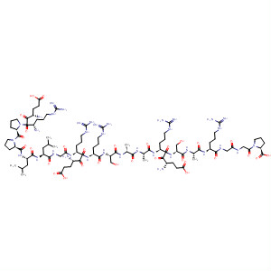 L-Proline,L-a-glutamyl-L-arginyl-L-prolyl-L-prolyl-L-leucyl-L-leucylglycyl-L-a-glutamyl-L-arginyl-L-arginyl-L-seryl-L-alanyl-L-alanyl-L-a-glutamyl-L-arginyl-L-seryl-L-alanyl-L-arginylglycylglycyl- molecular structure