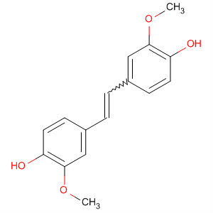 Phenol, 4,4'-(1,2-ethenediyl)bis[2-methoxy- molecular structure