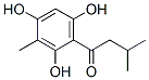 3-Methyl-1-(2,4,6-trihydroxy-3-methylphenyl)-1-butanone molecular structure