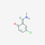 (6e)-4-chloro-6-(methylaminomethylidene)cyclohexa-2,4-dien-1-one molecular structure