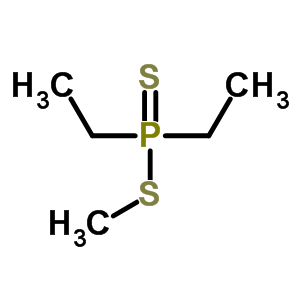 methyl diethylphosphinodithioate molecular structure