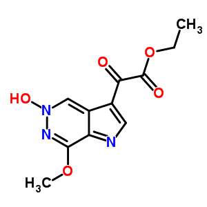 Ethyl 2-(5-hydroxy-7-methoxypyrrolo[2,3-d]pyridazin-3-yl)-2-oxoacetate molecular structure