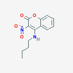 4-BUTYLAMINO-3-NITROCOUMARIN molecular structure