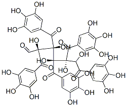 2,3,4,5,6-pentagalloylglucose molecular structure