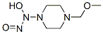 1-PIPERAZINAMINE,N-HYDROXY-4-(METHOXYMETHYL)-N-NITROSO- molecular structure