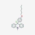 9-chloro-9-[4-(hexyloxy)phenyl]-10-methyl-9,10-dihydroacridine molecular structure