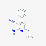 2-amino-6-(2-methylpropyl)-4-phenylpyridine-3-carbonitrile