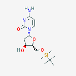 Cytidine, 2'-deoxy-5'-O-[(1,1-dimethylethyl)dimethylsilyl]- molecular structure