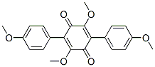 2,5-Dimethoxy-3,6-bis(4-methoxyphenyl)-2,5-cyclohexadiene-1,4-dione molecular structure