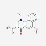 1-ethyl-6-methoxy-4-oxobenzo[h]quinoline-3-carboxylic Acid molecular structure