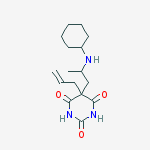 5-[2-(cyclohexylamino)propyl]-5-(prop-2-en-1-yl)pyrimidine-2,4,6(1H,3H,5H)-trione molecular structure